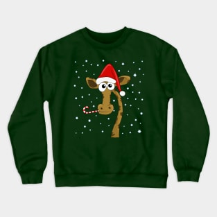 Christmas giraffe Crewneck Sweatshirt